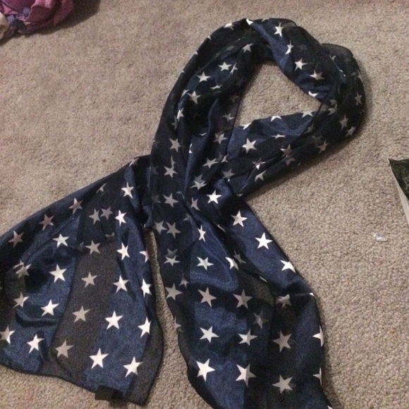 Blue star scarf