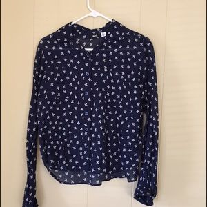 Bow design button up