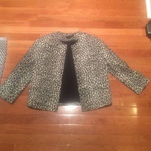 Ann Taylor Leopard Print Blazer