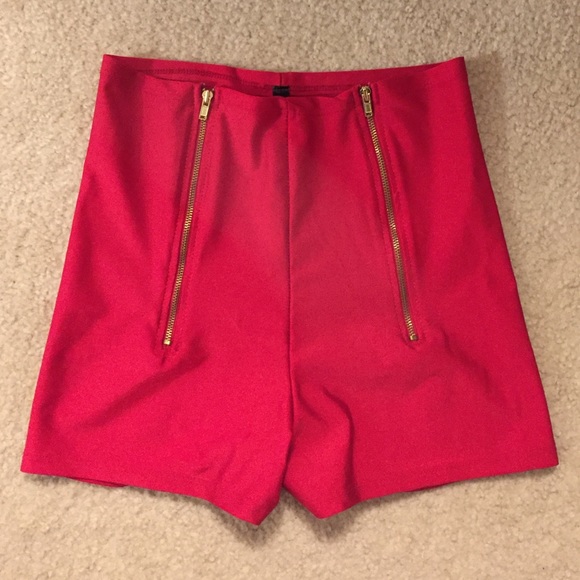 Red Spandex Shorts