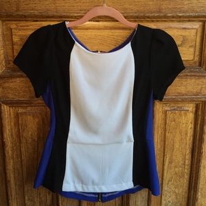XOXO color block blouse!
