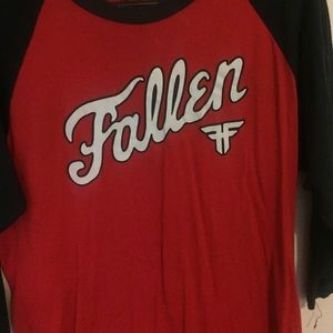 Fallen , baseball cut style street wear tee