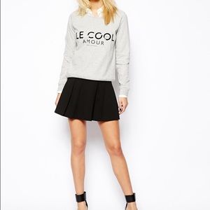 BCBG pleated mini skirt