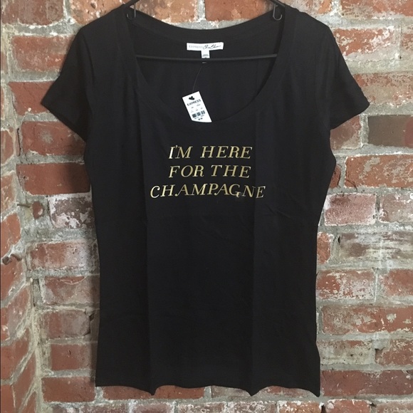💖HP💖 I'm here for the champagne black t-shirt - Picture 3 of 4