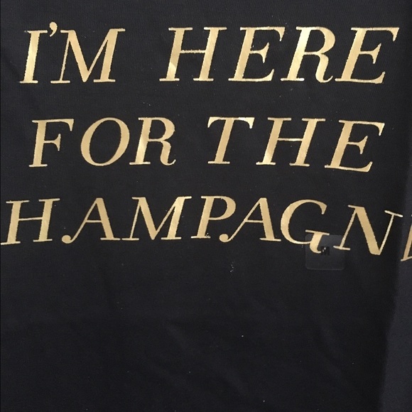 💖HP💖 I'm here for the champagne black t-shirt - Picture 4 of 4