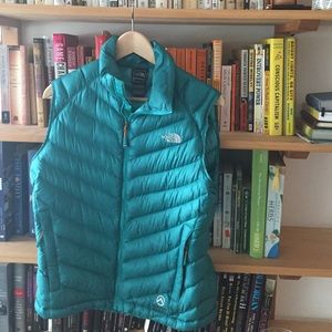 Green North Face womens vest