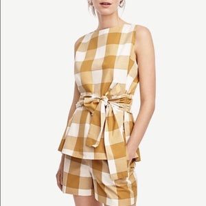 Ann Taylor Gingham Top