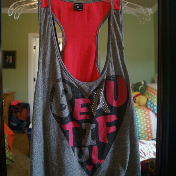 Gray and pink tank - Picture 1 of 1