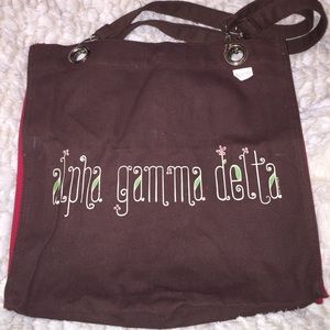 Alpha Gamma Delta bag
