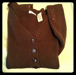 V Neck Ribbed Sweater.
