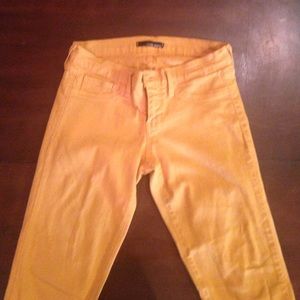Flying Monkey mustard yellow skinny jeans