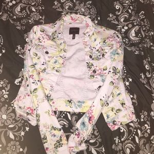 Pattern denim jacket