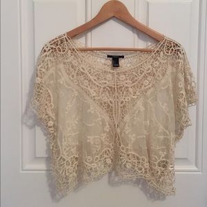 Forever 21 Lace Crop Top