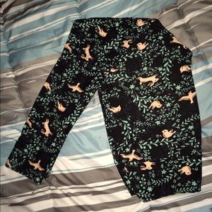 LuLaRoe Black OS Bunny Leggings
