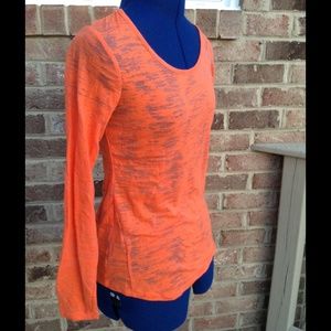 Orange Burnout Tee