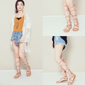 Summer perfect Sparta lace-up gladiator sandals