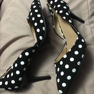 Lane Bryant polka dot heels!!