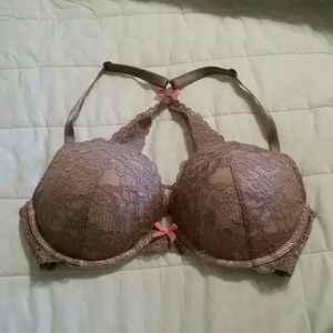 Victoria's Secret racer back lace bra 34D