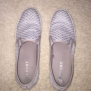 Silver sparkle shoes