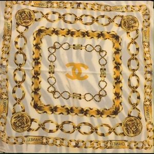 Vintage gold Chanel scarf Vintage gold Chanel scarf