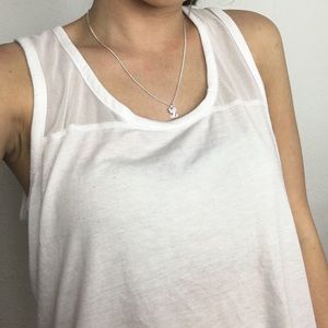 White Mesh Back Tank Top Cotton On