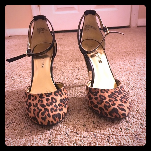 Leopard print heels