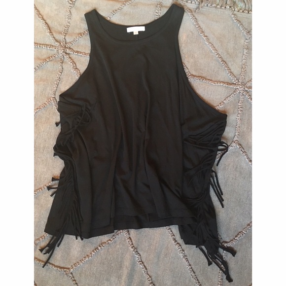 *SOLD* Slouchy fringe tank - Picture 2 of 4