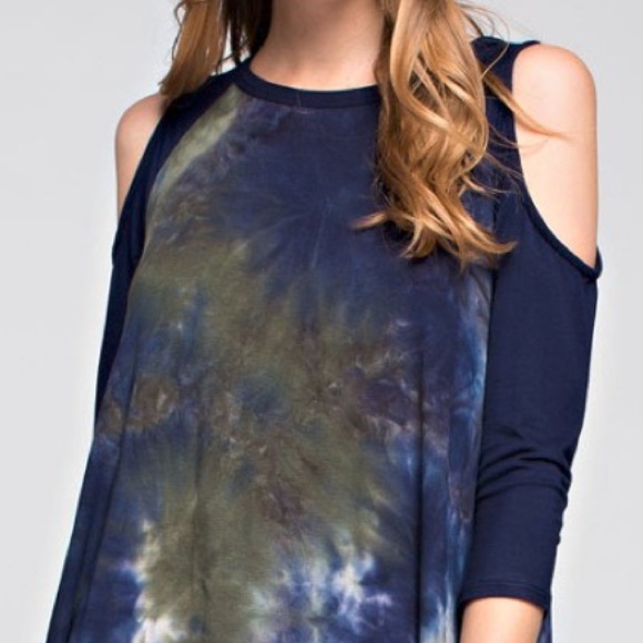 ⚡️ONLY LARGE LEFT⚡️Tie Dye Cold-sleeved Top. - Picture 3 of 4