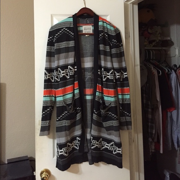 Billabong long tribal cardigan