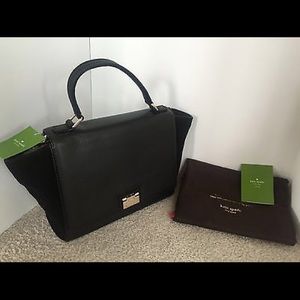 Nwt Katespade Small Laurel Bag- Black &wallet free