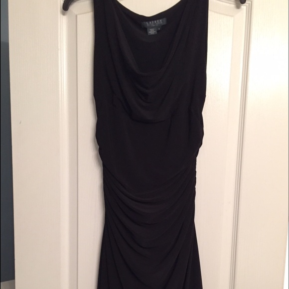 LAUREN Ralph Lauren Cowl Neck Matte Jersey Dress