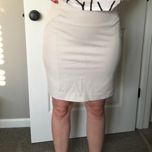Tan pencil skirt