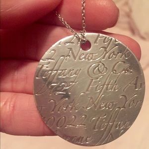 Tiffany notes large signature necklace 2 in
