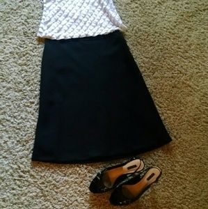 J. Crew black A-Line Skirt