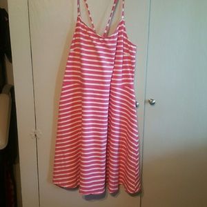 Pink striped sundress