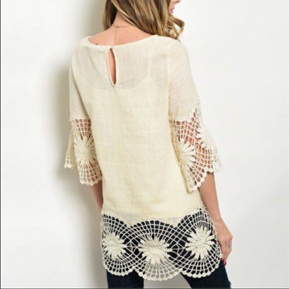 Lovely Cream Crochet Tunic 🌻🌾🌻🌾 - Picture 2 of 3