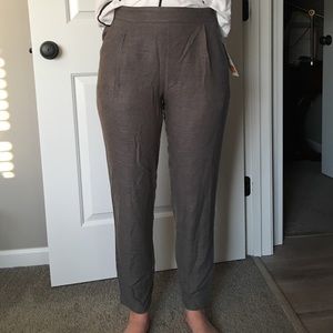 Zara tweed pleated front pants