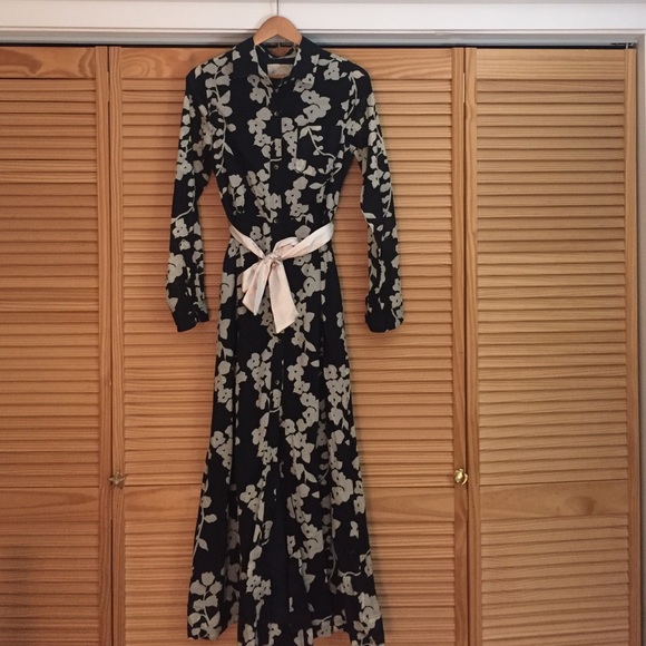 Button down maxi shirt dress