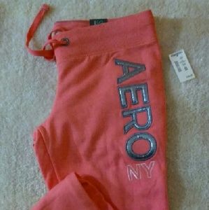 Pink Aeropostale sweat pants