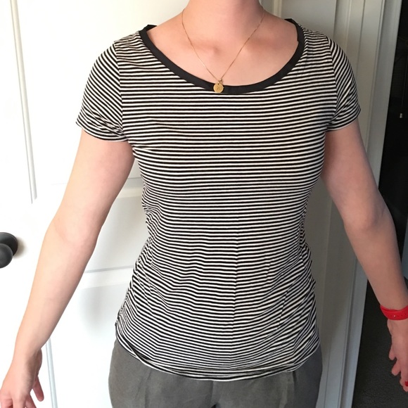 Striped crew neck shirt