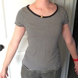 Striped crew neck shirt