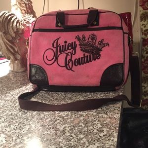 Pink and brown Juicy Couture laptop case
