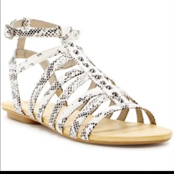 NWT- Michael Antonio Snake Print Gladiator Sandal - Picture 1 of 6