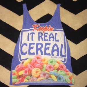 Keepin' it real cereal summer tank!