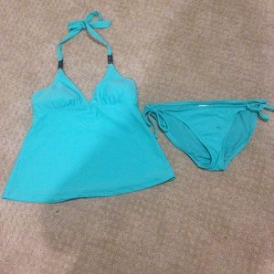 2 piece tankini halter.