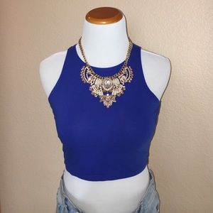 Cobalt Blue Crop Top