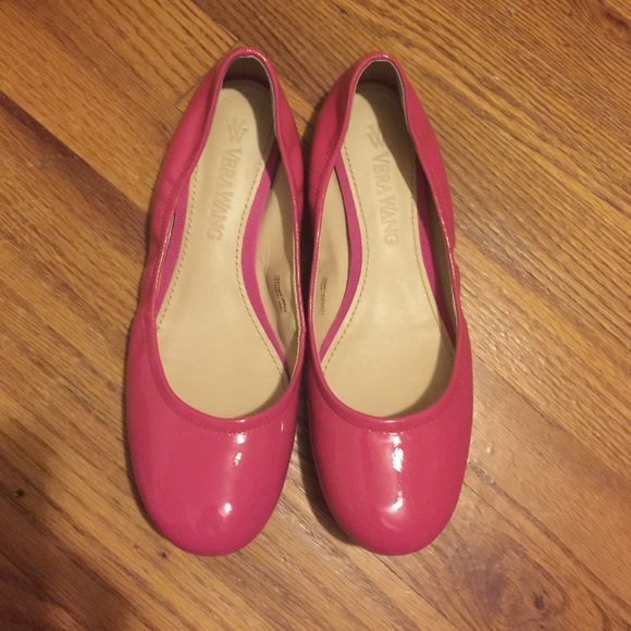 Vera Wang Pink Patent Flats