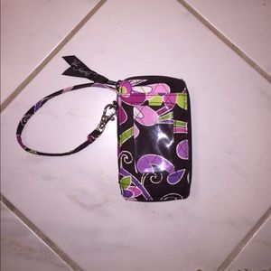 Vera Bradley purple punch wristlet/wallet.
