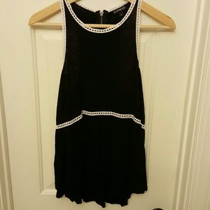Express black peplum tank NWOT