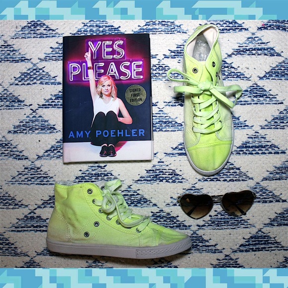 Neon High Top Sneakers